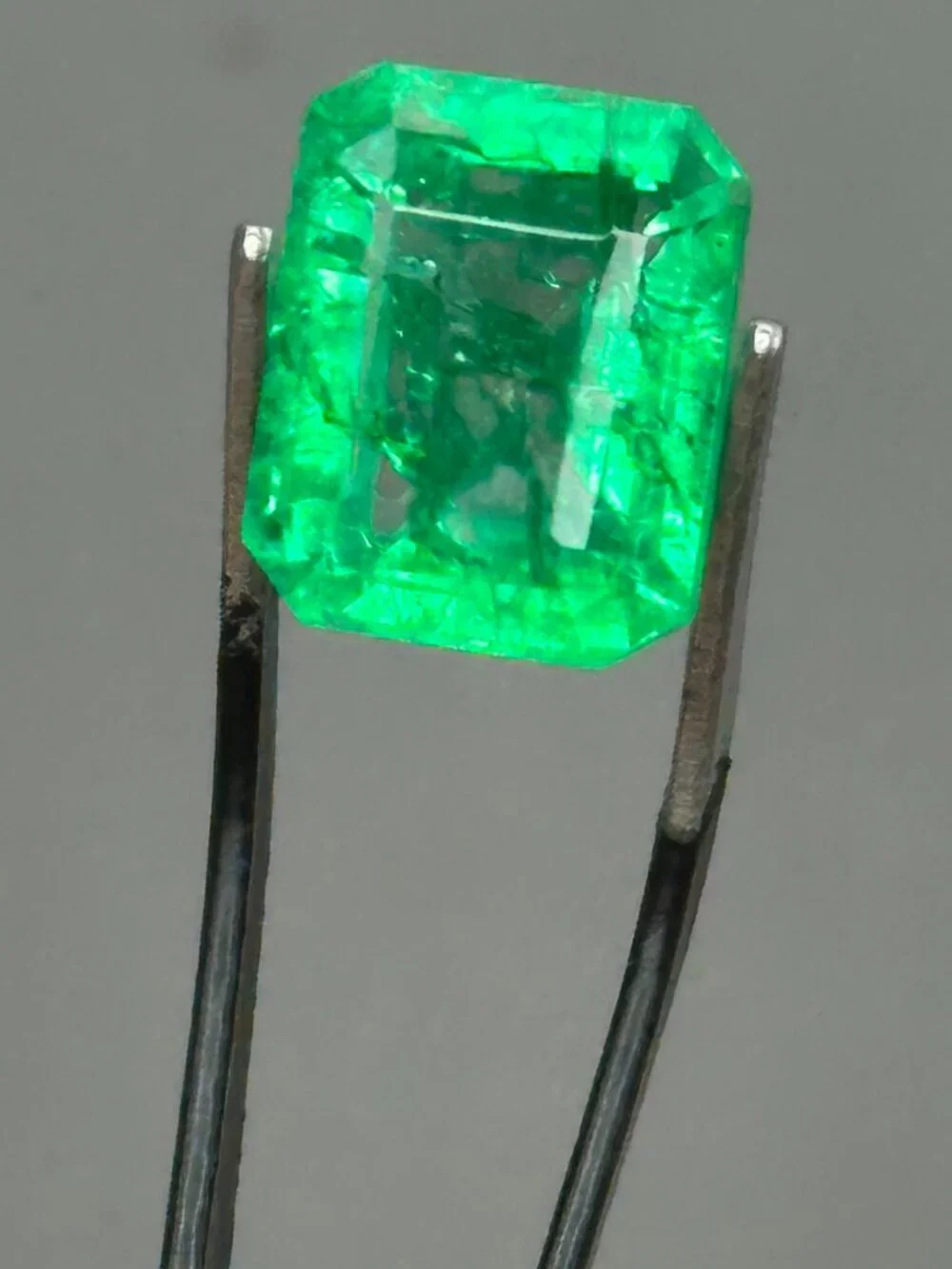 Certified Emerald Cut Emerald *enhanced*